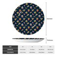 thumbnail image 2 of Yiaed Fastfood Print Bone China Decorative Plate Ceramic Dinner Plates Art Crafts with Display Stand-6in, 2 of 6