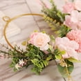 thumbnail image 3 of Artificial Flower Wreath Faux Wreath 35cm Floral Wreath for Wedding and Wall, 3 of 10