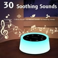 thumbnail image 2 of Sound Machine and White Noise with 30 Soothing Sounds 12 Colors Baby Night Light Memory Function (Black), 2 of 5