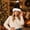 #Black1, variant on Christmas Holiday Picks,Hooded Zip Jacket,fleece outer with white fur trim on cuffs and hood,women,casual warm christmas daily outerwear Gift