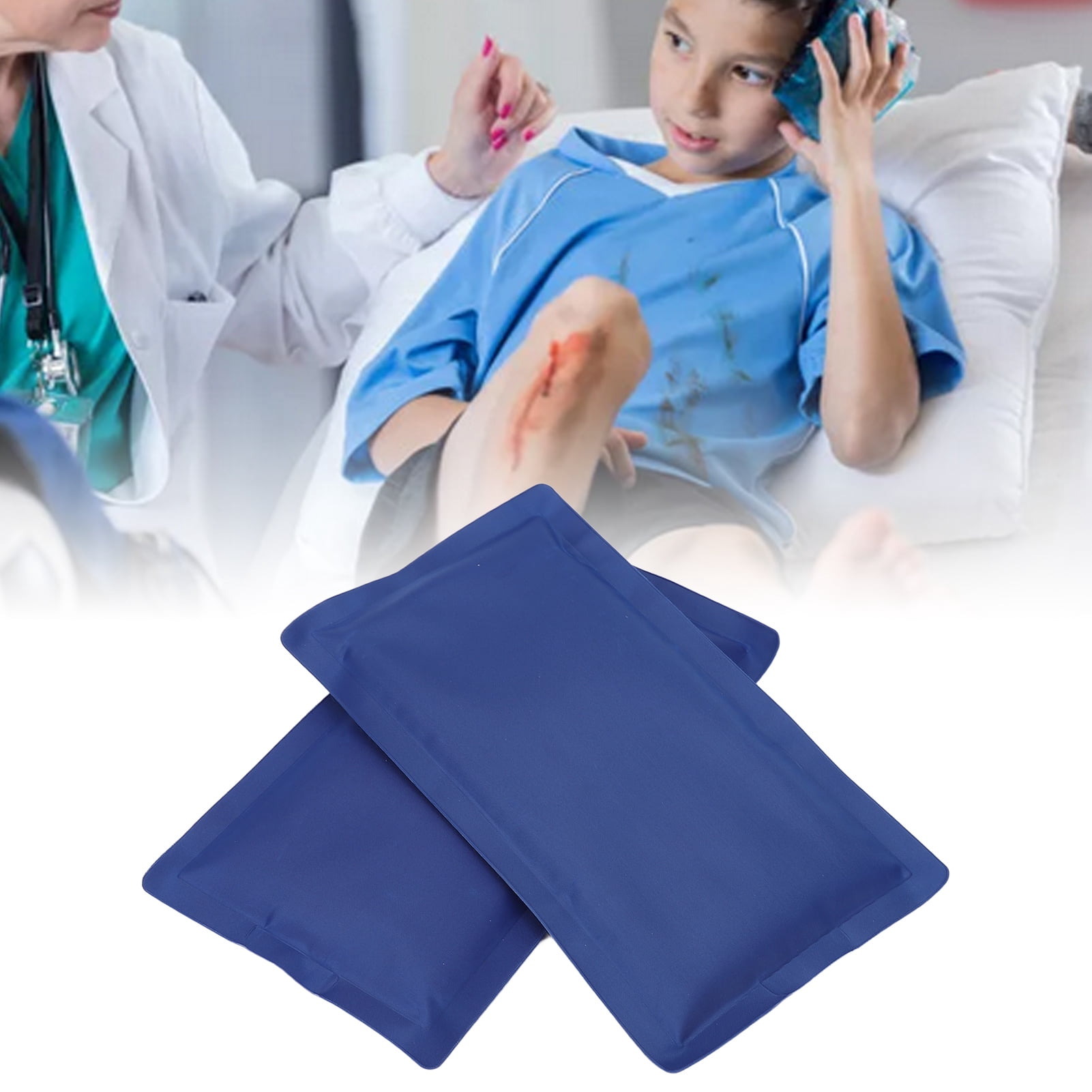 Bruises Gel Ice Packs, Cold Compress  Ice Packs Portable Eco Friendly Reusable 2pcs  for Swelling for Adult
