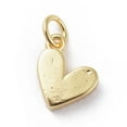thumbnail image 2 of 10 pc Enamel Charms with Brass Findings Heart Real 18k Gold Plated Dark Blue 9x7x2.5mm Hole: 2.5mm, 2 of 2