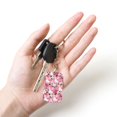 thumbnail image 5 of Naloa Rose Rabbit Print Keyfob with Split Key Ring and Print Labels, Key Labels Key Chain Tags, Luggage Tags, Car Key Chain Ring Keyfob Gift, 5 of 7