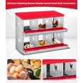 thumbnail image 3 of Wall Mounted Chicken Nesting Box - 6 Compartment Metal Laying Box, Roll Away, Easy Egg Collection, Durable, Orange Red, No Legs, 3 of 7