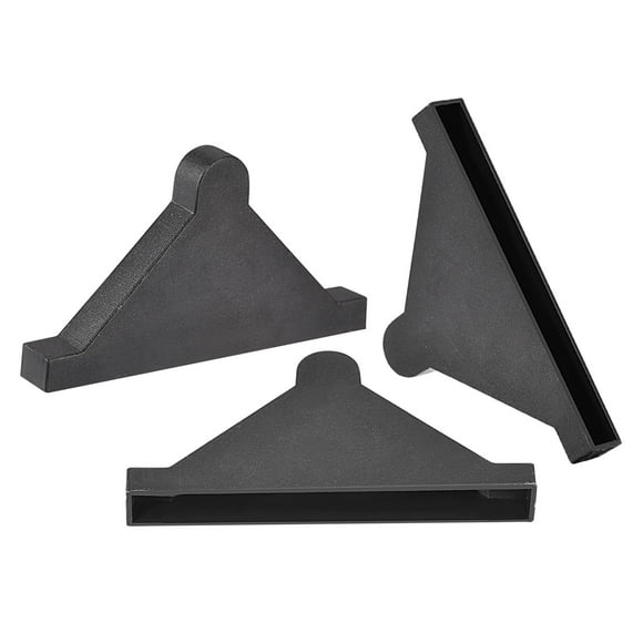 Unique Bargains PP Corner Protector Triangle 50x6mm for Ceramic, Glass, Metal Sheets Black 20pcs