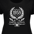 thumbnail image 4 of Inktastic Born in 1958 Limited Edition Women's Plus Size T-Shirt, 4 of 5