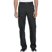 Dickies Essence Men Scrubs Pant, Drawstring Zip Fly, Plus Size, DK160S, 3XL Short, Black