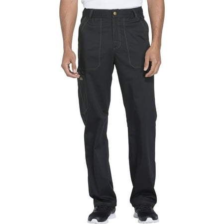 Dickies Essence Men Scrubs Pant, Drawstring Zip Fly, Plus Size, DK160S, 3XL Short, Black