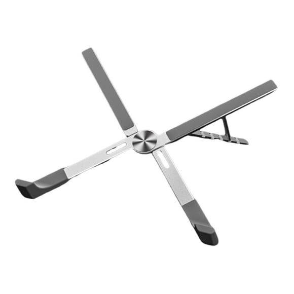 Xingzhi Base de Refroidissement Réglable Compatibilité Grand Support Stable pour Ordinateurs Portables Silicone Épaissi et Souple en Forme de X - Blanc