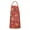 Red Christmas Gingerbread, variant on Red Christmas HO Apron-Garden Aprons for Women with Pockets-Cotton Linen Waterproof Kitchen Cooking Gardening Aprons Adjustable for Kitchen,Cooking,BBQ and Salon 32"x27"