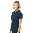 thumbnail image 4 of Tultex Women’s Short Sleeve Polo Shirt, 50/50 Cotton Polyester, Sport Pique Knit, Navy, XL, 4 of 5