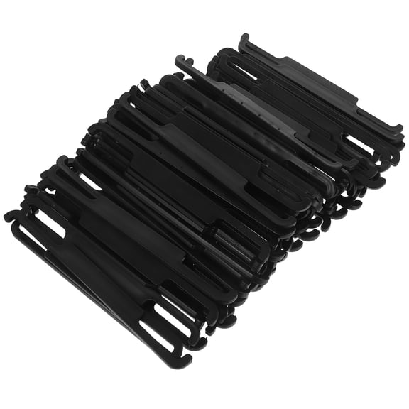 DEEPCRAFF 100Pcs Vehicle Seat Cushion Hooks Black Plastic Clips for Secure Car Fit