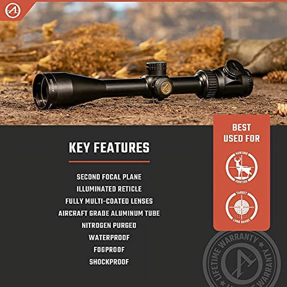 Athlon Optics Neos Hunting Rifle Scope 6-18x 44mm BDC 500 Reticle Matte Black