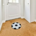 thumbnail image 6 of MUSEYA Decorative Soccer Rug White Premium Polyester Floor Mat for Living Room, 6 of 7