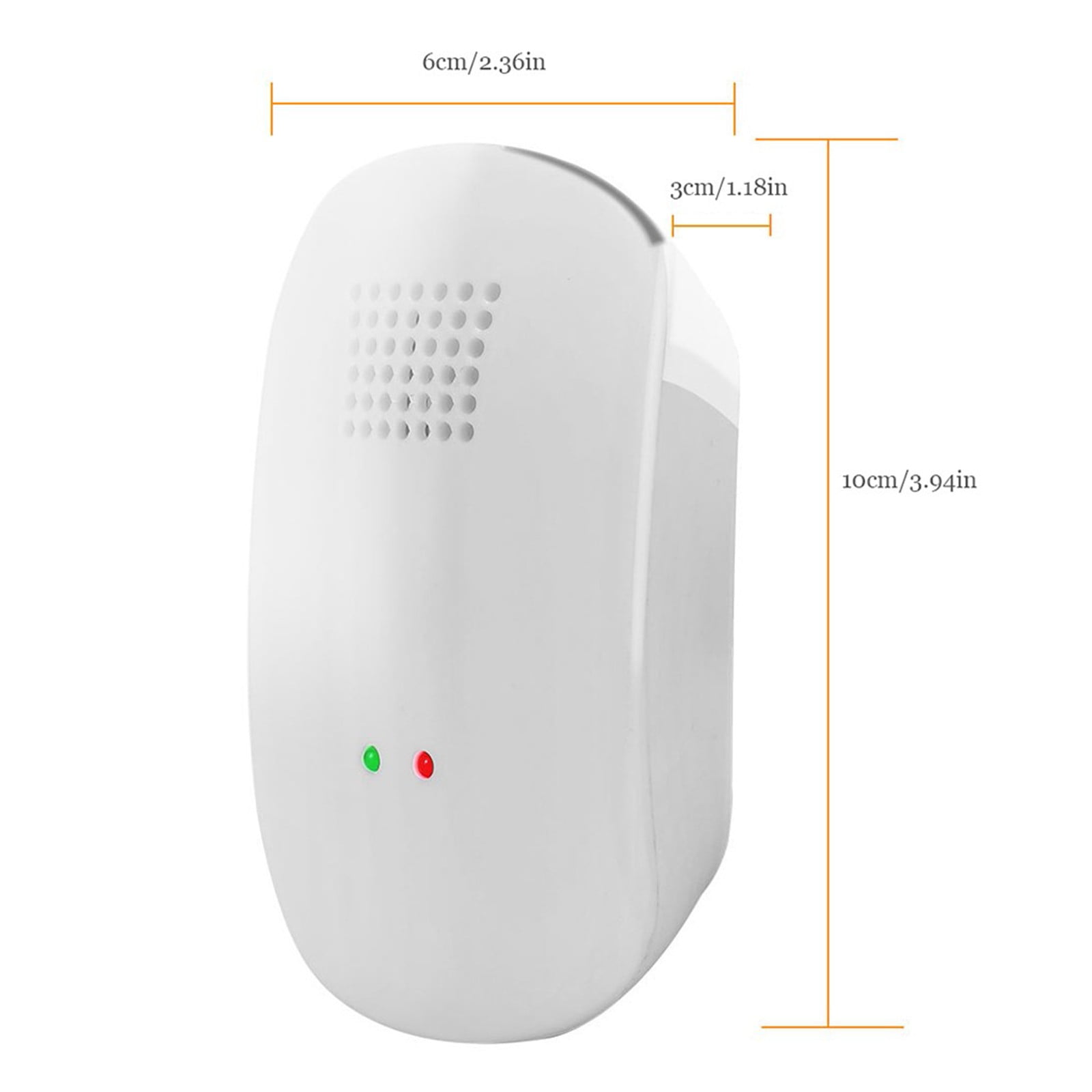 5 Pack White Plastic Air Purifier for Home Office Kitchen Bedroom Large Room, Eliminates Odors Allergies Pollutants, Auto Mode, 10x6x3 cm, Plug in Freshens Air Instantly, Low Maintenance