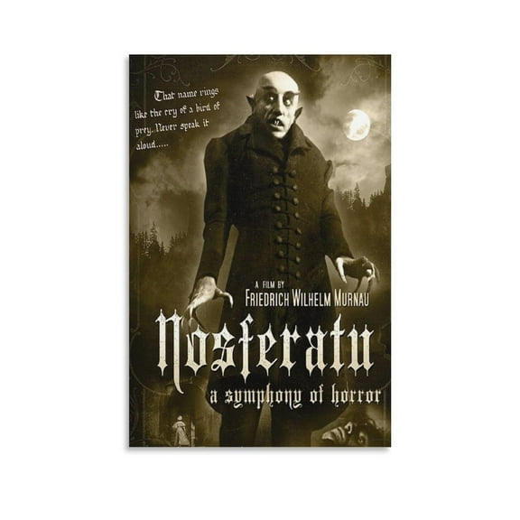 Room Aesthetic Poster Classic Movie Nosferatu Movie Posters Cool Artwork Wall Art Home Decor Gift Ideas Poster Decorative Painting Canvas Wall Art Living Room Posters Bedroom Painting