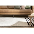 thumbnail image 6 of Well Woven Maya Adriel Solid Border Pattern Ivory 5'3" x 7'3" Textured Pile Area Rug, 6 of 7