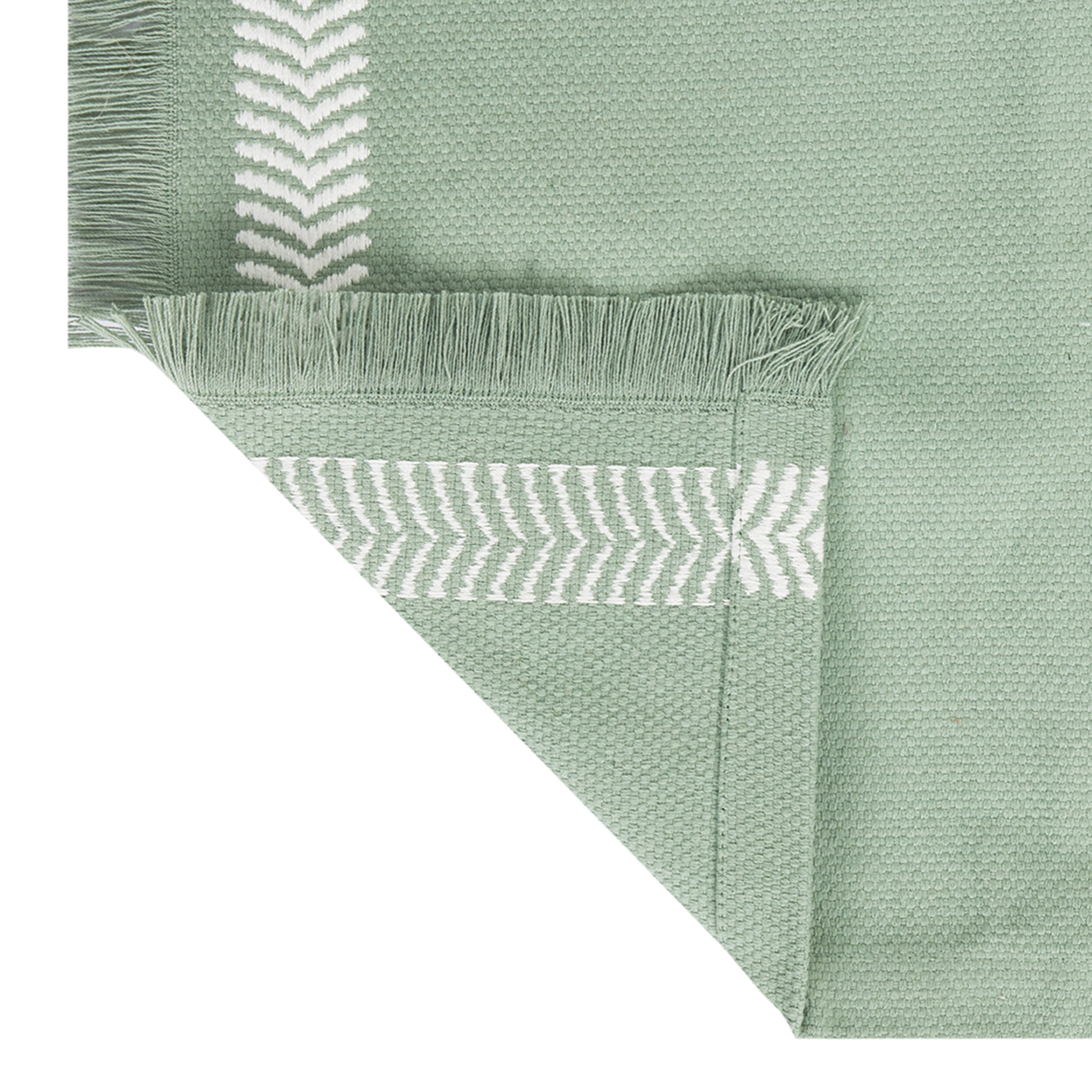 Mainstays Global Woven Cotton Placemat, Hedge Green, 14 in x 19 in, 1 Piece