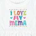 thumbnail image 4 of Inktastic I Love My Mema Grandchildren Girls Baby Dress, 4 of 5