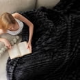 thumbnail image 3 of King Size Blanket for Bed - Super Soft Cozy Blankets for Women, Cute Large Fleece Throws for Girls, Black, 108x90 Inches, 3 of 16