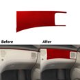thumbnail image 1 of 2X Red Carbon Fiber Passenger Side Dash Sticker Trim for Hyundai Azera 2006-2011, 1 of 4