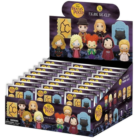Disney 3D Figural Foam Bag Clip Series 35 Hocus Pocus Mystery Box (24 Packs)