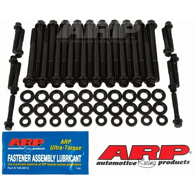 ARP Auto Racing Cylinder Head Bolt Set 134-3610 12 Point Head Type; 200000 Pounds Per Square Inch Tensile Strength; Black Oxide; Chrome Moly; With Washers