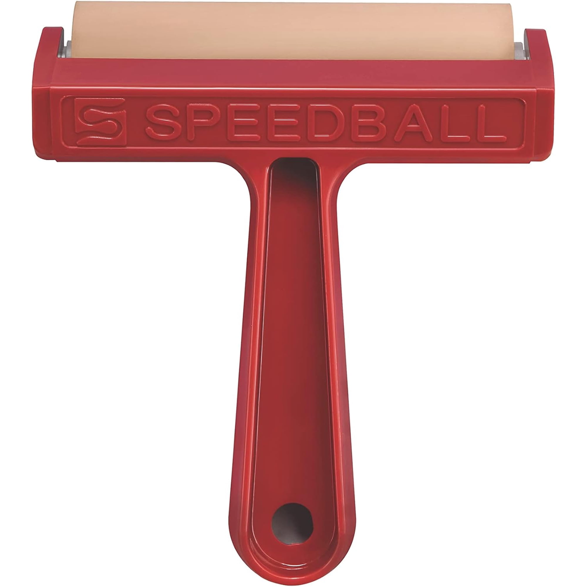Speedball Pop-in Soft Rubber Brayer 4-Inch Roller for Block Printing Relief Printing and Mixed Media Art