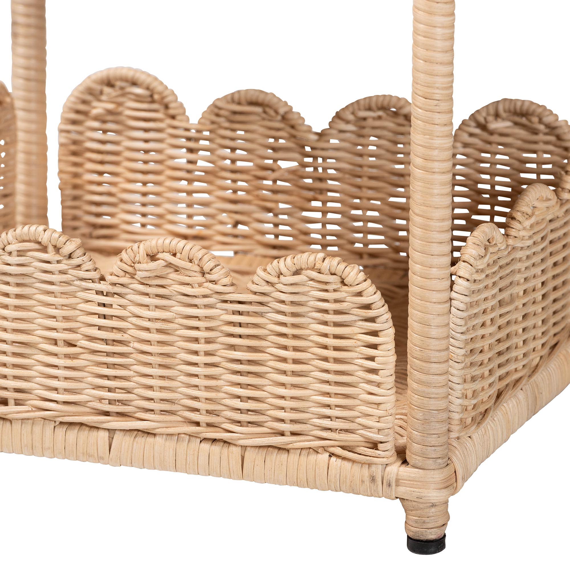bali & pari Brooks Boho Accent Shelf, 3-Tier, Natural Brown