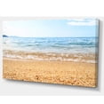 thumbnail image 2 of Blue Seashore with Pebble Stones - Modern Seascape Canvas Artwork, 2 of 3