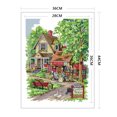 thumbnail image 2 of Hilo de bordar Eco-algodón parcial 14CT Impreso Village Cross Stitch Artwork, 2 of 9