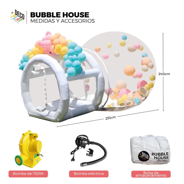 Bubble House/casa De Burbuja Inflable Transparente Eventos
