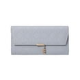 thumbnail image 2 of Youkk Fashionable Wallet Light Weight Compact Exquisite Craft Practical Long Purse Misty Blue, 2 of 6