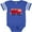 Football Blue and White, variant on Inktastic Valentine Fire Truck Heart Bear Boys or Girls Baby Bodysuit