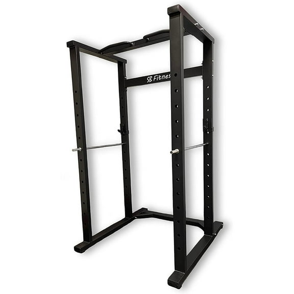 SB Fitness Equipment SB-PR1000 Heavy Gauge Steel Power Rack w/ Safety Catch