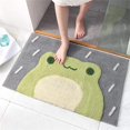 thumbnail image 4 of Alfombrilla de baño, hermosa alfombra de ducha, lujosa, esponjosa, súper absorbente y antideslizante, lavable a máquina, se adapta a la bañera, 4 of 4