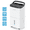 120 pt, variant on Kesnos 80 Pint Dehumidifier for Home and Basements, DOE 25 PT up to 5000 Sq. Ft, with Bucket, Drain Hose, Portable, Auto Defrost and Self-Drying