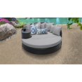 thumbnail image 2 of Barbados Circular Sun Bed - Outdoor Wicker Patio Furniture in Gray, 2 of 3