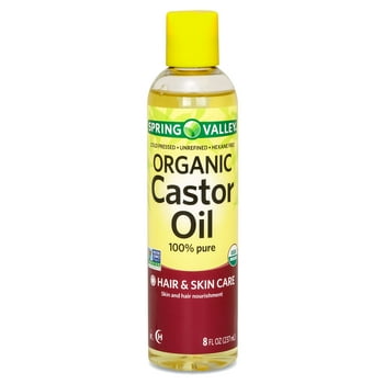 Spring Valley,  Castor Oil, 100% pure, 8 FL OZ (237 mL)