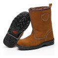 thumbnail image 4 of Bottes de Sécurité Hommes Hiver Velours Plus Coton Chaussures de Sécurité Haute Aide Chaussures de Travail Résistantes à l'Usure, 4 of 5