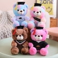 thumbnail image 2 of 12 estilos 23cm nuevo Dr. Bear peluche de juguete de peluche suave colorido oso Animal muñecas graduación regalos de cumpleaños para niños niñas, 2 of 5