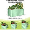 thumbnail image 3 of Yesurprise Raised Garden Bed Set of 2 6x3x2FT Galvanized Raised Garden Bed Outdoor Large Planter Raised Beds Open Base with Safety Edge and Glove, 3 of 8