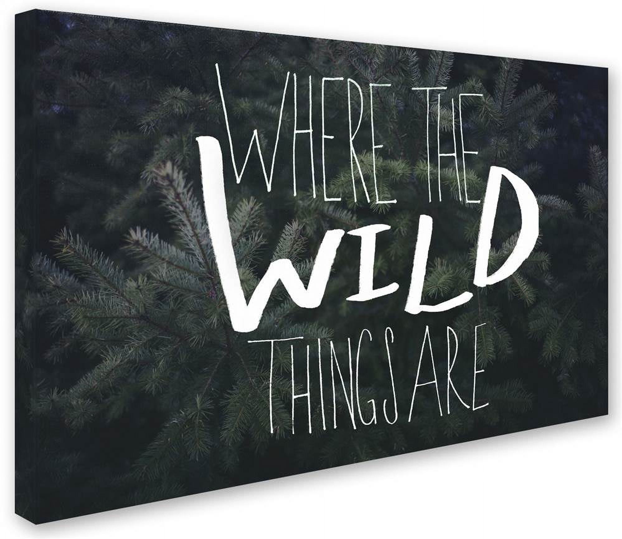 Trademark Fine Art "Where the Wild Things Are" Canvas Art by Leah Flores