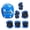 Blue, variant on Fankiway Kids Knee Pads and Elbow Pads Set, Adjustable Skateboard Skate Helmet with Protective Gear Knee Pads Elbow Pads Wrist Pads, for Youth Outdoor Sports,Kid's Protective Gear Set