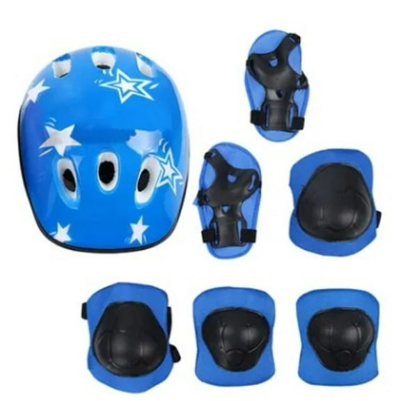 Fankiway Kids Knee Pads and Elbow Pads Set, Adjustable Skateboard Skate Helmet with Protective Gear Knee Pads Elbow Pads Wrist Pads, for Youth Outdoor Sports,Kid's Protective Gear Set