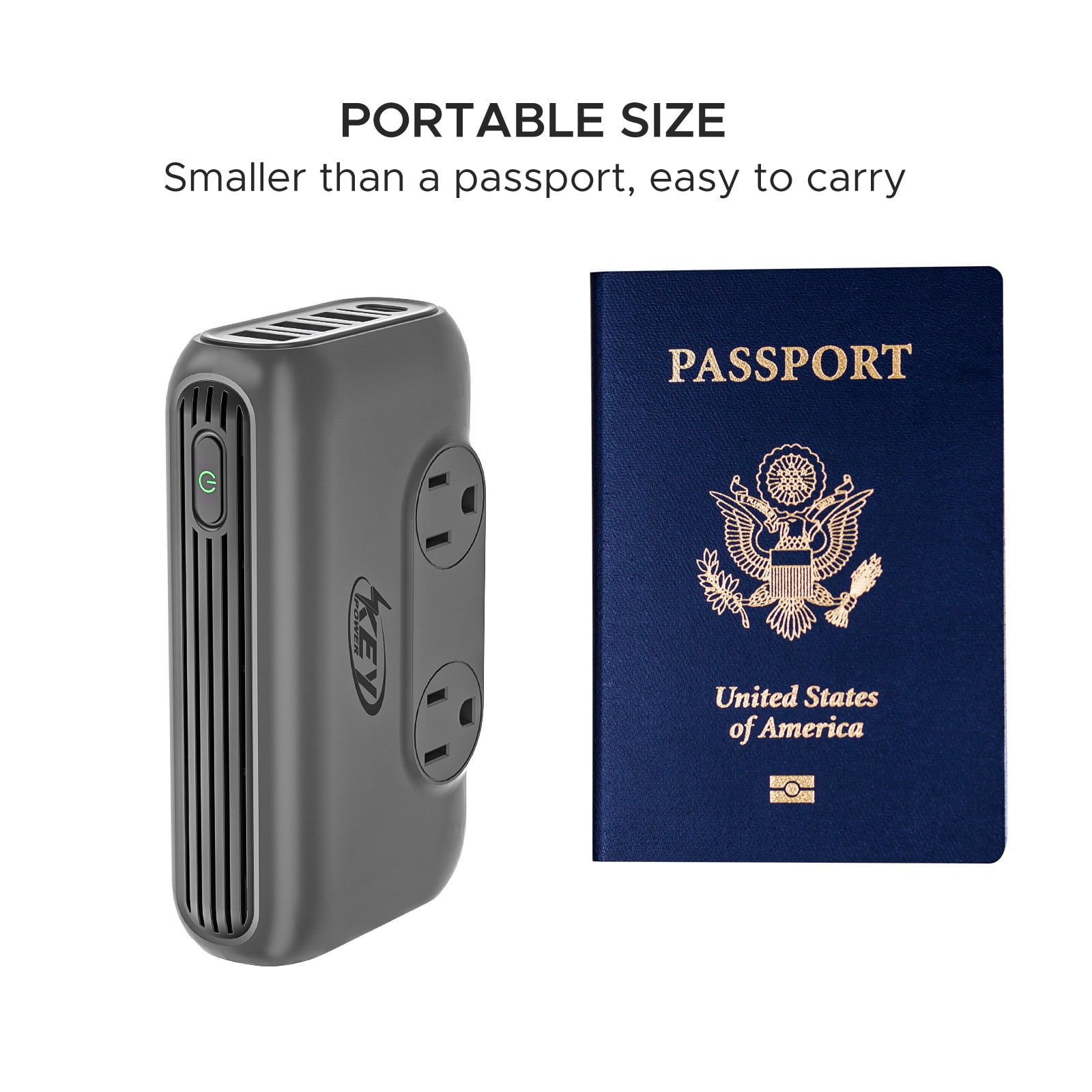 Key Power Power Converter, 230W Step Down 220V to 110V Voltage Converter with USB-C 18W International Travel Adapter Kits for EU UK US AU India More Than 150 Countries