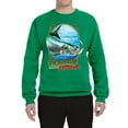 thumbnail image 2 of Tarpon Extreme Unisex Crewneck Graphic Sweatshirt, Kelly, 2XL, 2 of 3