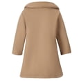 thumbnail image 3 of Generic Cute Windproof Jackets Girls Dress Coat Kids Winter Warm Jacket Long Sleeve Button Trench Coat Pocket Long Peacoat Outerwear 2-7 Years(Khaki,4-5 Years), 3 of 7