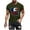 Army Green, variant on 250th American Eagle Flag Tees for Men Casual Short Sleeve Crewneck Muscle Blouse Basic Plus-size T-Shirt