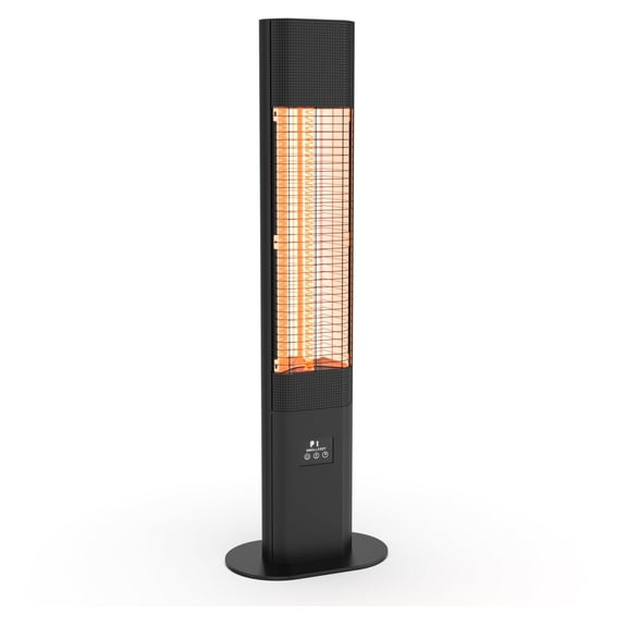 Dwellcozy Outdoor Electric Patio Heater with Remote,1500W Instant Heating